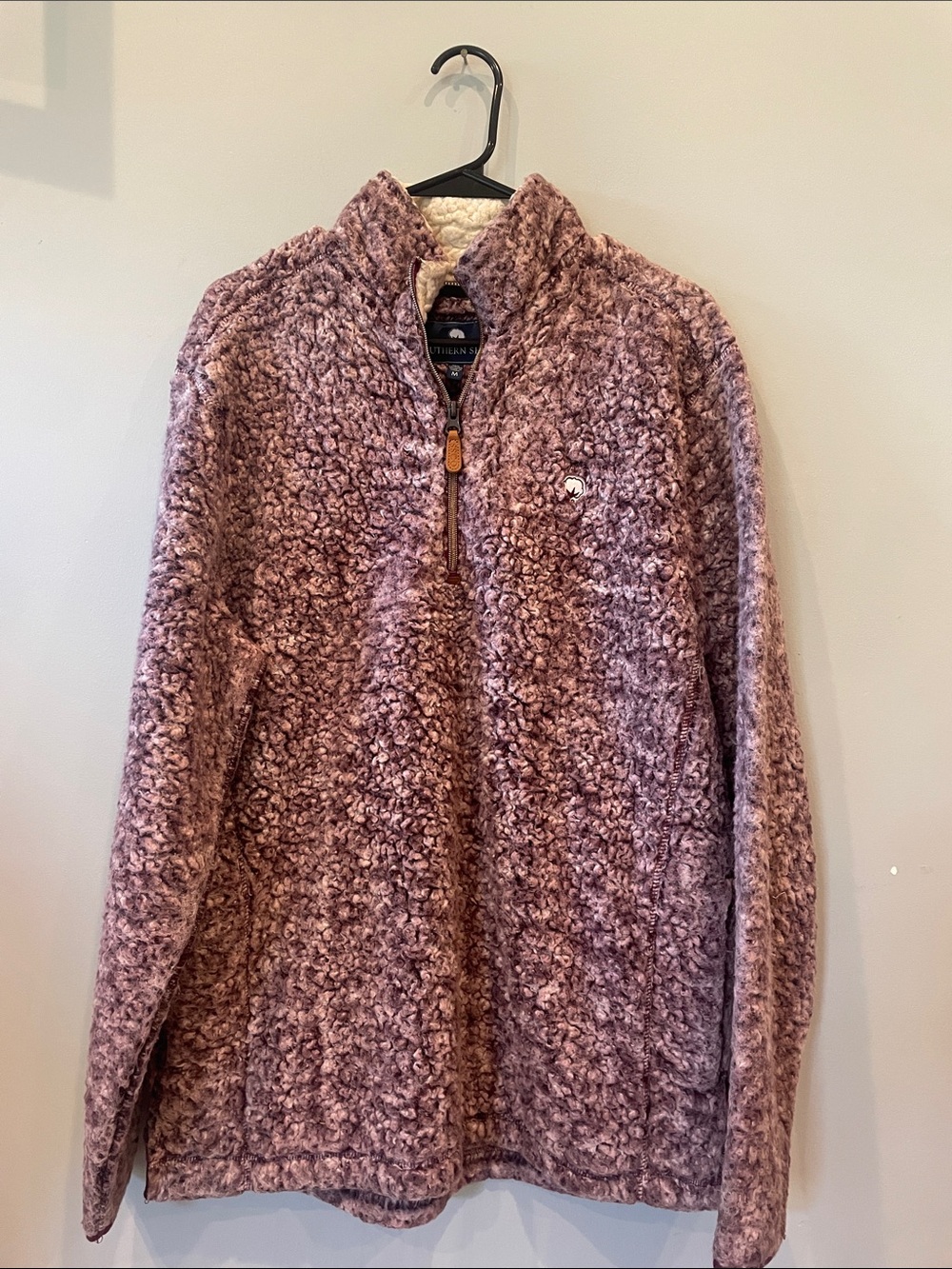 Cozy Purple Fleece Pullover southern shirt company medium like new